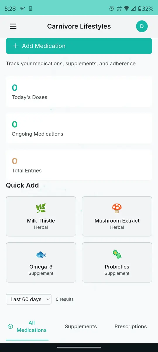 Medication and supplement logging